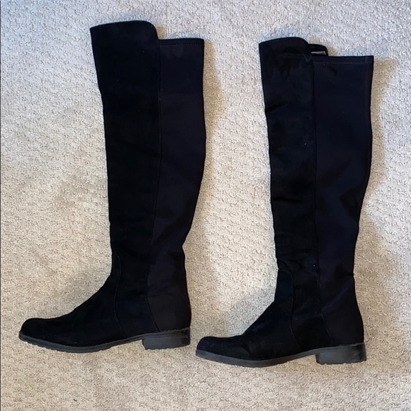 Unisa Shoes - UNISA BLACK KNEE HIGH BOOTS